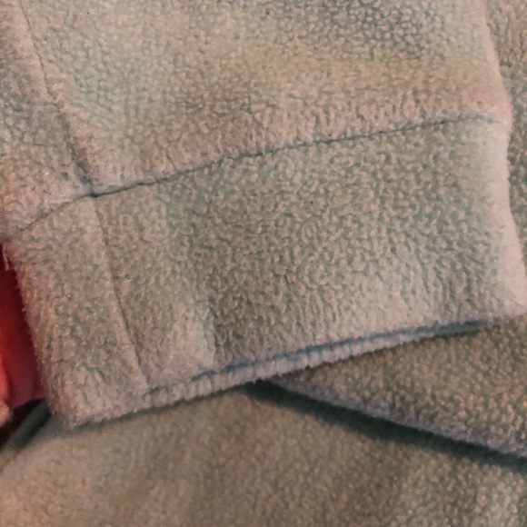 Mint color Columbia zippered fleece Youth Medium **& free SS long sleeve - Picture 3 of 6